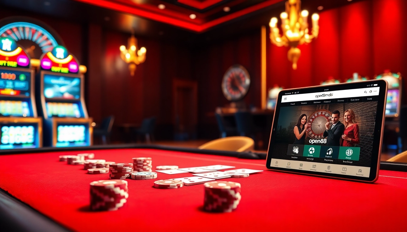 Experience thrilling gameplay at open88 mobi with a vibrant online casino atmosphere.