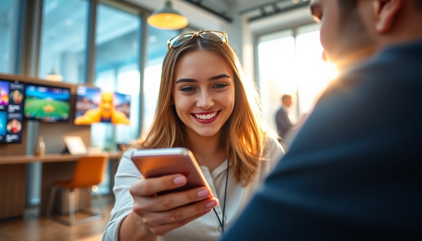 User interacting with the Ga6789 mobile application, exploring online gaming options and enjoying a user-friendly experience.