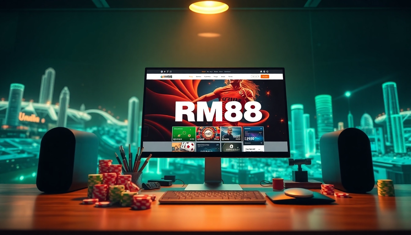 Experience online gaming with MM88 at https://mm88.co.in/, showcasing vibrant casino elements and digital interfaces.