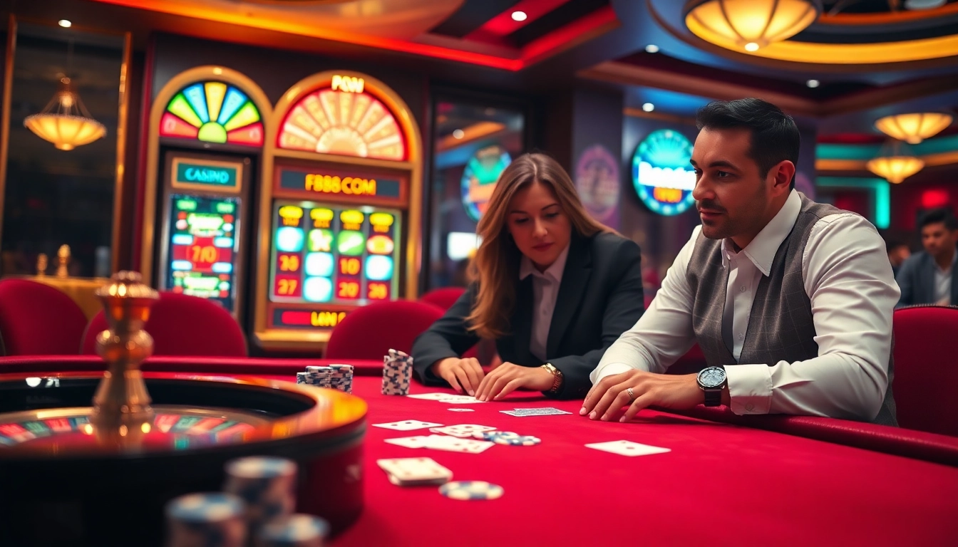 Experience the excitement of winning at FB88 COM with elegant casino games and vibrant atmosphere.